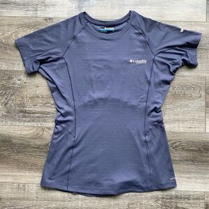 COLUMBIA Titanium Activewear Tshirt Omni-Freeze in Steel Blue
